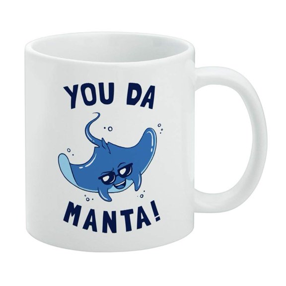 You Da Manta Ray Cool Man Funny Humor White Mug
