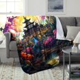 thumbnail image 3 of Blanket ，Colorful At Czestochowa Monastery Print Blanket，Soft Cozy Throw, 3 of 4