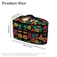 thumbnail image 6 of HELLHERO Skull and Floral Pattern Lightweight Dustproof Travel Iron Organizer Portable Steam Iron Case Protective Travel Steamer Bag, Case Only, 6 of 6