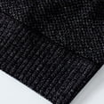 thumbnail image 5 of Mens Cardigan Sweaters Zipper Solid Color Pockets High Neck Thickened Knit Mens Outdoor Clothing,Black,L, 5 of 8