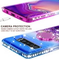thumbnail image 5 of SOGA Rhinestone Liquid Quicksand Cover Cute Girl Phone Case Compatible for Samsung Galaxy S10 Case, with RingStand for Magnetic Car Mounts and Lanyard - Purple / Blue, 5 of 5