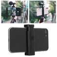 thumbnail image 4 of Phone Tripod Mount, Portable Clamp Clip Smartphone Holder Mount Adapter With Cold Shoe Mount For Live Streaming, 4 of 8