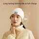 thumbnail image 4 of Uuowzo Knitted Cap with Built-in Wireless Bluetooth Headset Bluetooth 5.0 Keep Warm From The Cold Texture Soft Elastic Ventilate Suitable for Most People The Best Gift for Motorists, White, 4 of 6