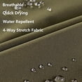 thumbnail image 4 of Bañador de secado rápido para hombre, traje de baño sólido, pantalones cortos deportivos con bolsillos con cremallera, 4 of 8