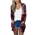 thumbnail image 3 of SELONE Cardigan for Women Lightweight Printed Color Long Sleeves CardiganLightweight Summer Cardigan Long Cardigans with Pockets Everyday Wear Beach Vacation Outfits Trendy Going Out Cardigan, 3 of 6