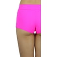 thumbnail image 6 of ToBeInStyle Women's Micro Mini Rave Booty Shorts Hipsters Cheeky Boyshorts - Neon Pink, 6 of 6