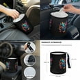 thumbnail image 7 of Jeiento Skull Car Accessories Sets 14pcs Car Seat Cover Protector Steering Wheel Cover Seatbelt Pads Auto Armrest Cover Trash Bin Rearview Mirror Cover Butterfly Handbrake Cover Set Coasters, 7 of 7