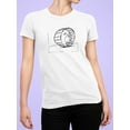 thumbnail image 2 of The Hamster Wheel Of Work T-Shirt Women -Wilfred Hildonen Designs, Female 3X-Large, 2 of 4