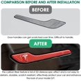 thumbnail image 2 of HAHADAXA 4 Pcs Couvercle de Poignée de Porte Compatible avec Tesla Modèle 3 (2017-2023) Modèle Y (2020-2023) en Fibre de Carbone Véritable 3D Enveloppe Couvre l'Extérieur Garniture Époxy Accessoires Protecteur de Seuil de Porte (Re, 2 of 6