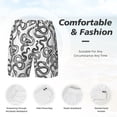 thumbnail image 5 of Lsque Mens Swim Trunks Hand Drawn Snake Pattern - Bathing Suit Compression Liner - Beach Swim Shorts Swimwear - (S-3XL) - Stretch Quick Dry -Medium, 5 of 9
