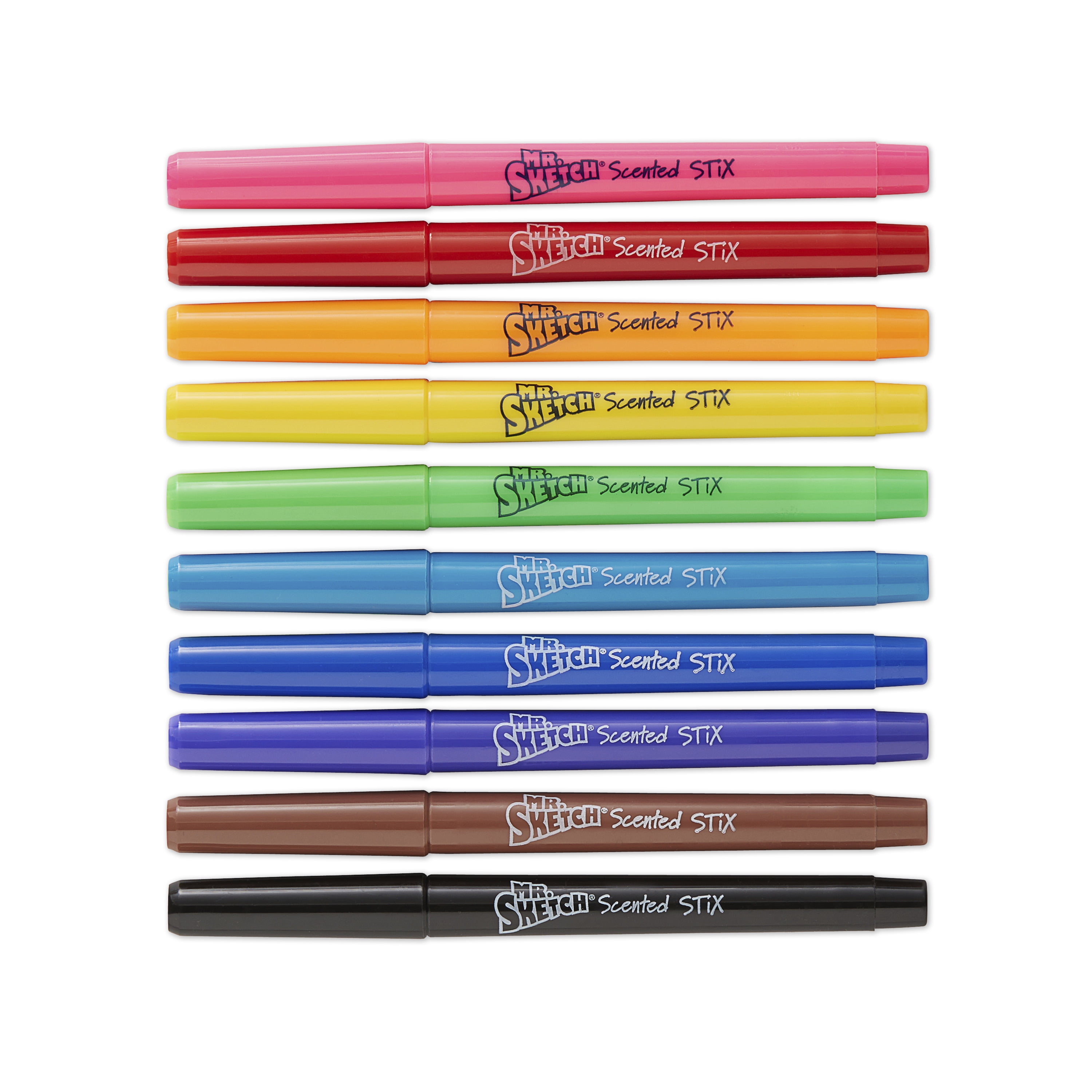 Mr. Sketch Scented Stix Markers, Fine Tip, Assorted Colors, 10 Count 