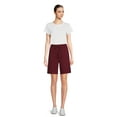thumbnail image 2 of Athletic Works Women's French Terry Cloth Bermuda Shorts, Sizes XS-3XL, 2 of 5