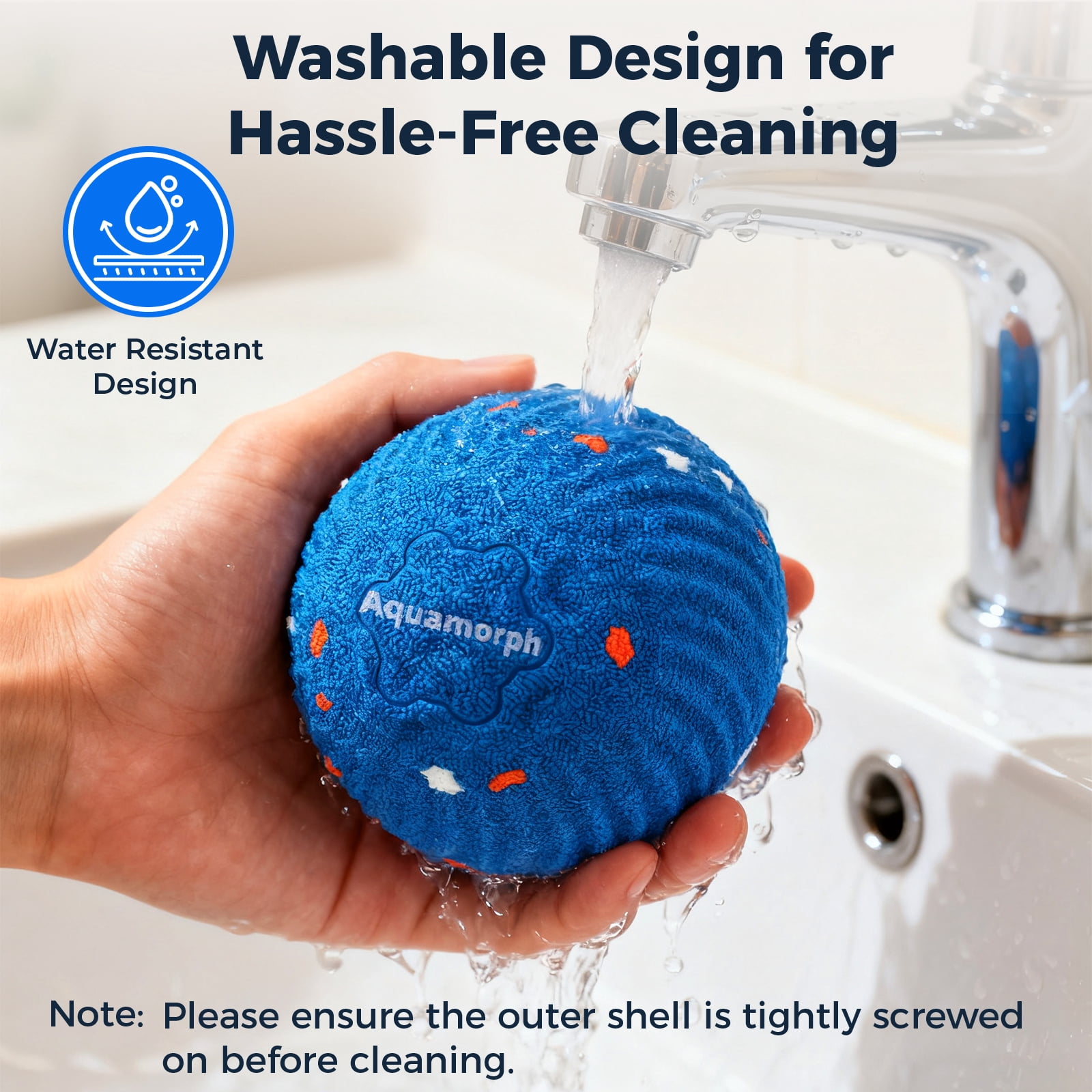 2 Pack Interactive Dog Balls - Auto Moving Bouncing Vibrating Washable Dog Toys for Large Medium Dogs, Type-C Rechargeable, Blue and Orange
