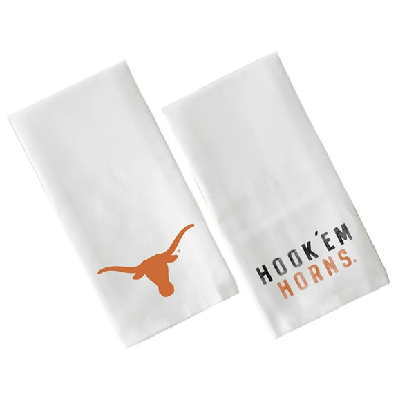 Little Birdie  Texas Longhorns Two-Pack Tea Towel Set