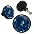 thumbnail image 2 of 4 Pcs Dinosaur Knobs for Kitchen Cabinet Cupboard Dresser Bookcase Drawer Pulls Handles Round Home Decor, 2 of 5