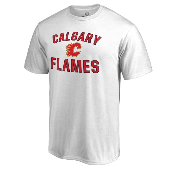Men's White Calgary Flames Victory Arch T-Shirt