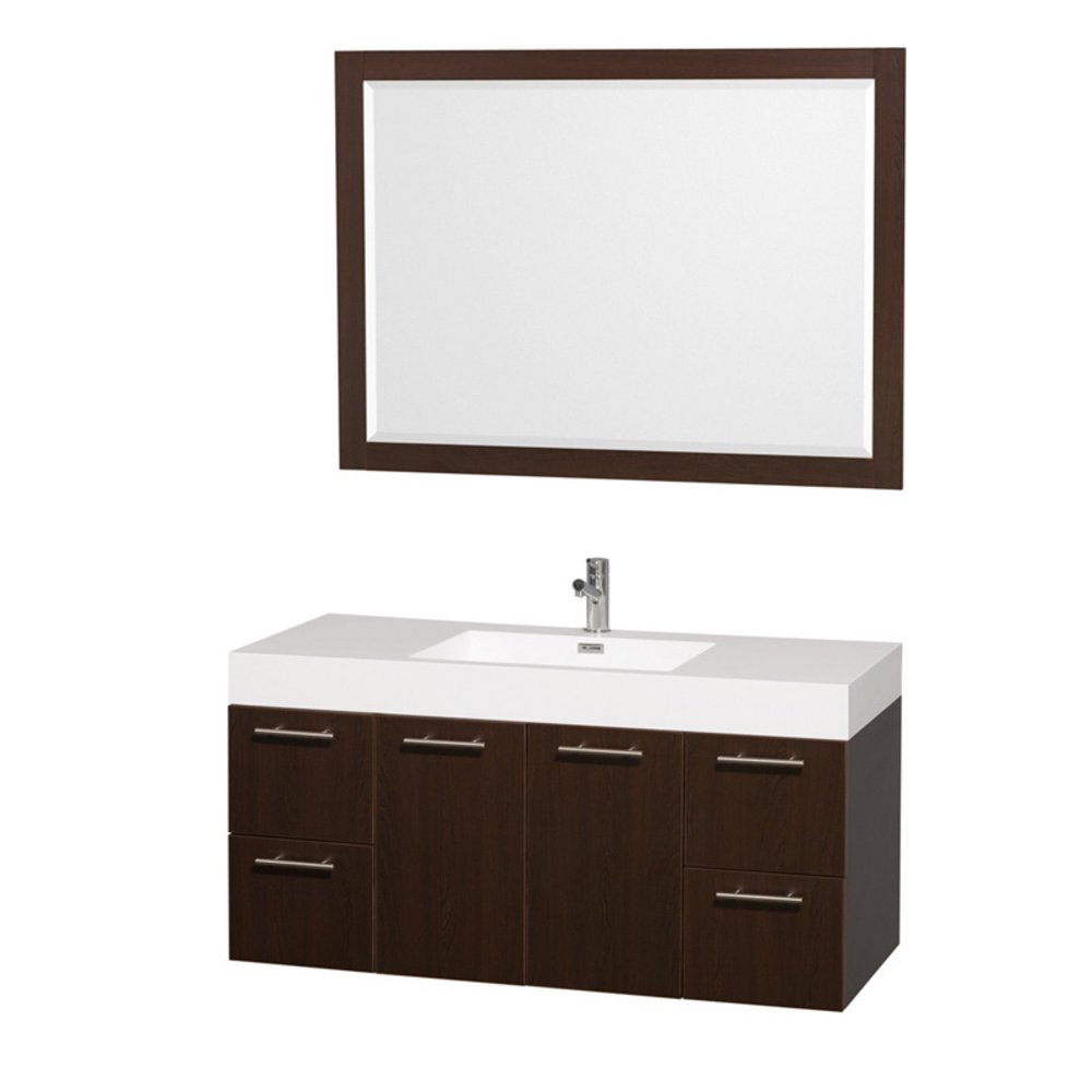 Wyndham Collection Amare 48 inch Single Bathroom Vanity in Dove Gray