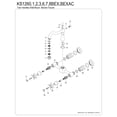 thumbnail image 3 of Kingston Brass KS1266BEX Essex Bridge Kitchen Faucet, Polished Nickel, 3 of 5