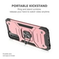 thumbnail image 3 of SOATUTO For Samsung S22 6.1 inch Phone Case Military Grade Drop Rugged Cover Anti-Scratch Protective 360° Rotate Kickstand Sturdy Shockproof Phone Case Cover For Samsung Galaxy S22 - Rose Gold, 3 of 6