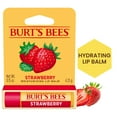 thumbnail image 4 of (3 pack) Burt's Bees Strawberry Moisturizing Lip Balm, 100% Natural Origin, Mother's Day Gift, 1 Tube, 0.15 oz, 4 of 15