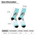 thumbnail image 5 of Yiaed Dog In Bathtub Print Great elasticity Crew Socks Sports socks for Men and Women, 5 of 5