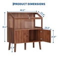 thumbnail image 2 of 40" Wooden Hamster Cage – Built-in Storage & Acrylic Panels, Large Small Pet Enclosure for Guinea Pigs & Hamsters, 2 of 8
