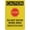 Warning Sign 2, variant on Caution Do Not Lean On Rail 8"x12" Rust Free Aluminum, Printed With Professional Graphics Easy To Mount, Indoor & Outdoor Use, Rail Safety Marker