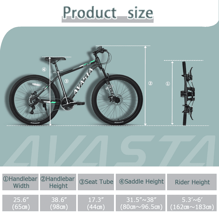 AVASTA AV300 27.5 inch Mountain Bike with 21-Speed，Aluminum
