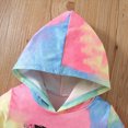thumbnail image 6 of Toddler Girls Outfits Set Tie Dye Combination Hoodie Two Piece Fall And Winter Fashion 3t 4t 5t 6t Children's Set Clothes for Girl,5-6 Years,Pink, 6 of 8