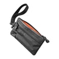 thumbnail image 1 of Estuche con cremallera para exteriores, resistente a intemperie, para tarjetas de identificación, práctico para hombres, billetera con cremallera Negro, 1 of 8