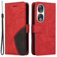 thumbnail image 1 of KT Leather Series-1 Leather Cover For Honor 90,Dual-color Splicing Wallet Stand Cell Phone Case, 1 of 5