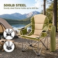 thumbnail image 3 of Alvantor Oversized Folding Camping Chair, Heavy Duty Outdoor Chair with Cup Holder Storage and Cooler Bag, 500 LBS, Portable for Outdoor Beach Picnic, 3 of 7