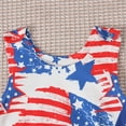 thumbnail image 7 of KAOOCXU Infant Boys Girl Comfort Bodysuit Independence Day Sleeveless Printing Newborn Crawlsuit Romper Jumpsuit Relaxed Fit Trendy Wear, 7 of 7