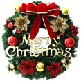 thumbnail image 1 of Weihnachtsring aus Kunststoff, 30 cm, Rot Christmas Wreath, 1 of 7