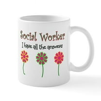 CafePress - Social Worker Mug - 11 oz Ceramic Mug - Novelty Coffee Tea Cup