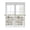 Black, variant on Half Window Curtain 36 Inches Long, Farmhouse Butterfly Window Treatment Curtain Drapes, Rustic Retro Wooden Striped Small Tier Curtains for Bathroom Over Sink, 27.5"x36", 2 Panels