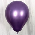 thumbnail image 4 of Conjunto de 10 globos morados de metal de cromo de 18 pulgadas KIRIKOU grandes globos redondos de látex grueso de helio para la decoración de la fiesta de graduación de la boda de cumpleaños, 4 of 5