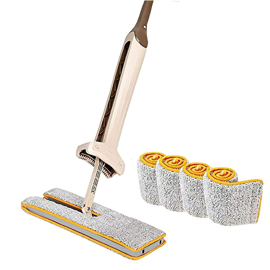 Self-Wringing Double Sided Flat Mop Telescopic Handle Mop Floor Cleaning HOT 