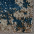 thumbnail image 4 of RUGSOTIC CARPETS MACHINE MADE HEATSET POLYPROPYLENE AREA RUGS - 2'6''x10', Runner, Beige Blue, Classic Oriental Traditional , High Pile Machine Made Area Rugs for Living Room, Bed Room (M00019), 4 of 5