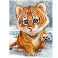thumbnail image 3 of fastboy Cat Tiger Moneky Diamond Needlework DIY 5D Animal Rhinestone Painting Crystal Embroidery Home Office Cross Stitch, 3 of 7