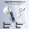 thumbnail image 4 of Auriculares Inalámbricos Cillso Bluetooth 5.4 con 40H de Reproducción IP7 Plata, 4 of 7
