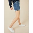 thumbnail image 7 of Free Assembly Women’s Rolled Cuff Jean Shorts, 7 of 7