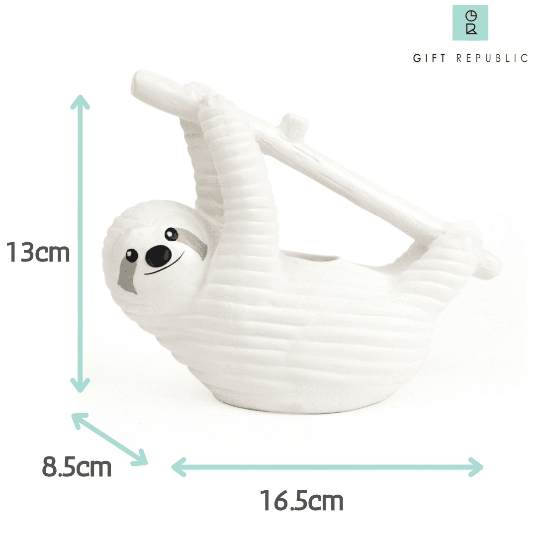 Sloth Shaped Chia Planter and Seeds - Desktop Sprouting Chia Animal - Fun Grow Kit Gift Idea