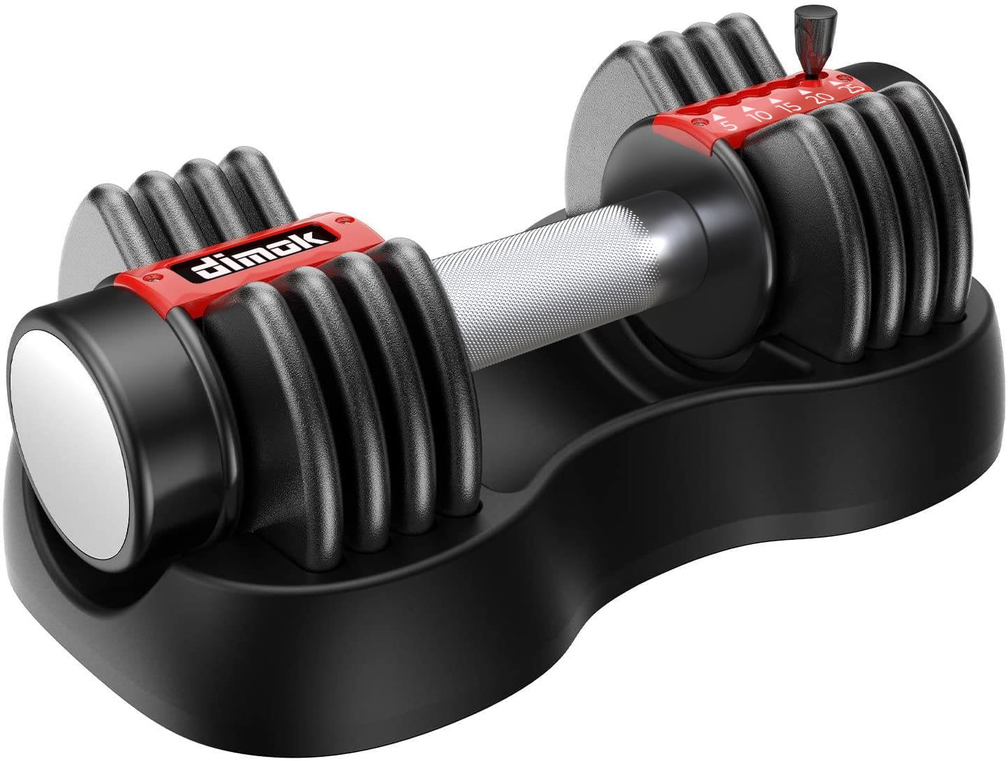 Single/Pair Adjustable Dumbbell Weight Select Fitness Workout Gym Syncs 2.5-25lb 