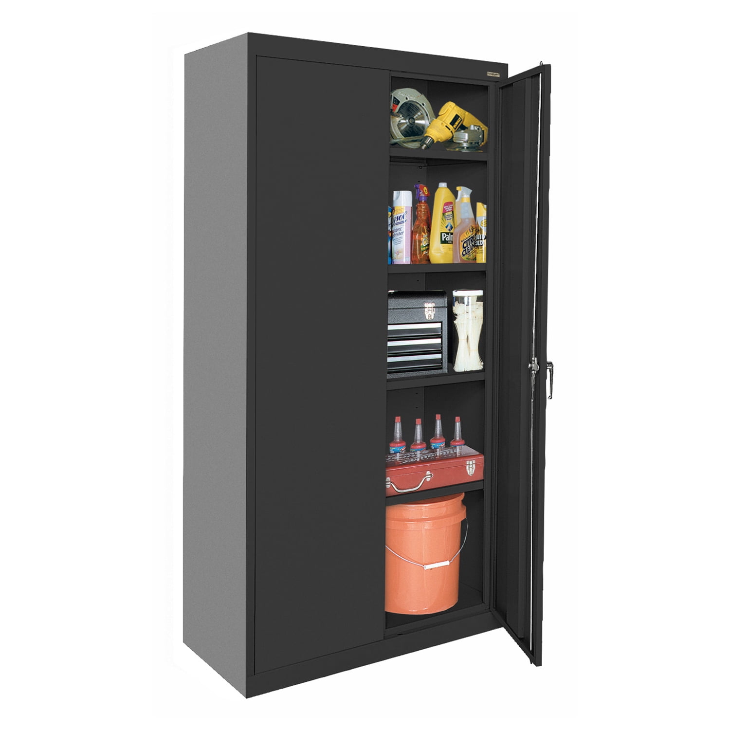 Buy Transport 2-Door Cabinet, Black, 46w x 24d x 72h, w/4 Extra Deep  Adj. Shelves