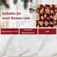 thumbnail image 7 of Christmas Gingerbread Man Valances for Windows, 42 x 18in, Snowman Xmas Tree Star Red Plaid Rod Pocket Kitchen Valance Curtain Light Filtering Window Treatments for Living Room Bedroom, 1 Panel, 7 of 7