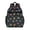 Mushroom and Rainbow Black Pattern, variant on Mushroom and Dragonfly Black Pattern Cute School Backpack Bag for School with Padded Back and Adjustable Shoulder Straps 15.25"x11.5"x5.25"