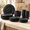 Black, variant on Homienly Dinner Set, 20-Piece Wheat Straw Dinnerware Set for 4, Plates Bowls Cups Forks & Spoons, Microwave Dishwasher Safe Tableware, Dish Set for 4, Matte Black