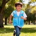 thumbnail image 5 of Kids' Mesh Safety Vest, Reflective Study Field Trip Vest for School Activities, Outdoor Tours and Daily Commute Safety Protection for Young Children Light Blue 16-17 Years, 5 of 9