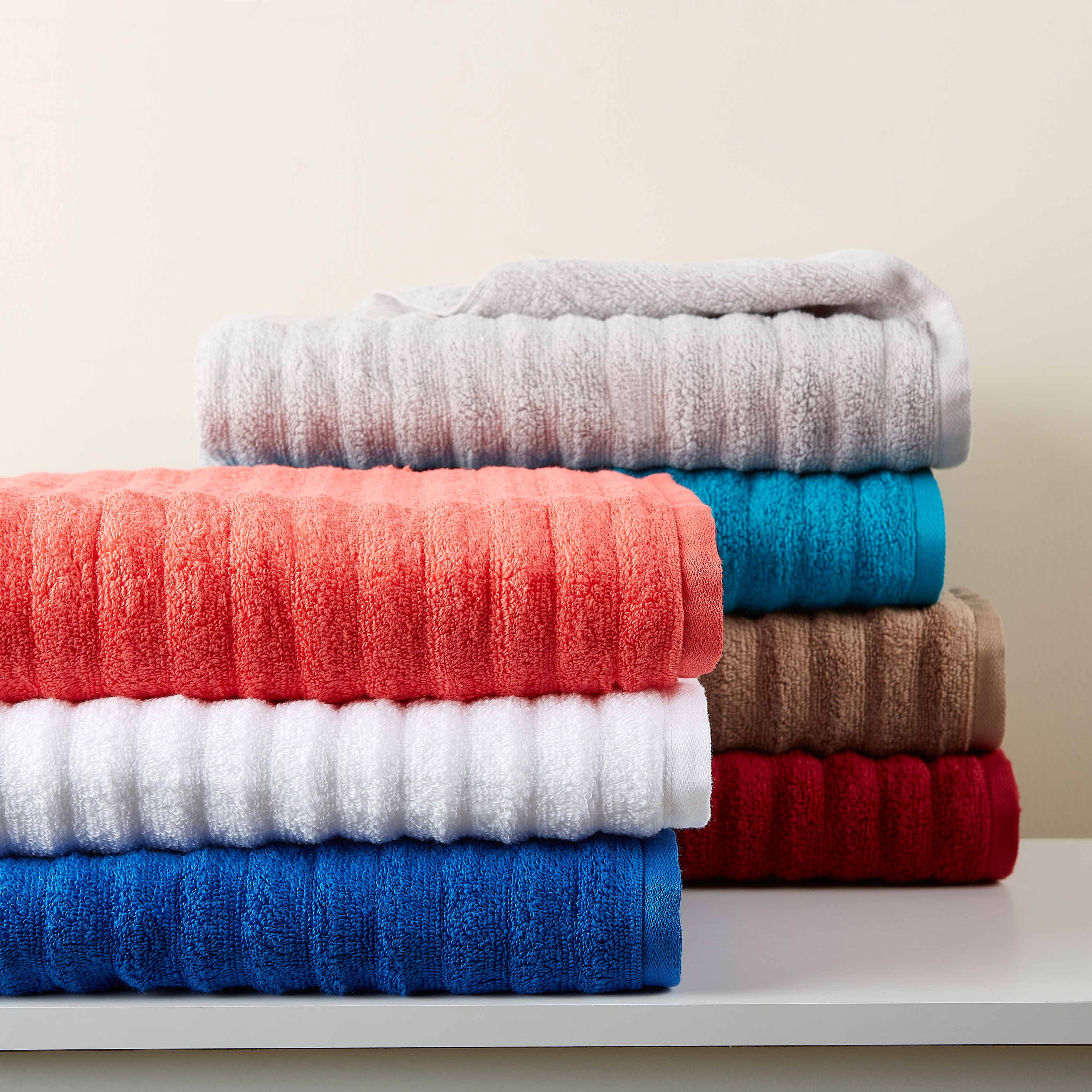 Mainstays Performance Textured Bath Towel, 54" x 30", Sunray Yellow